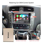 for Lexus is 2005 2006 2007 2008 Linux Interface Box Upgrade Original Car Radio Screen Wireless Carplay Android Auto GPS Navigation