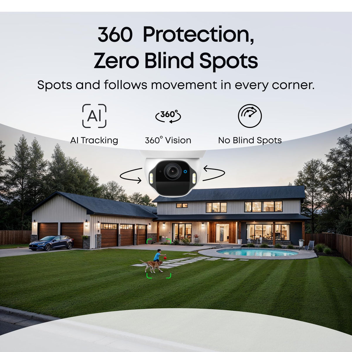 eufy Security SoloCam E42, 4-Cam Kit, 4K Solar Security Camera