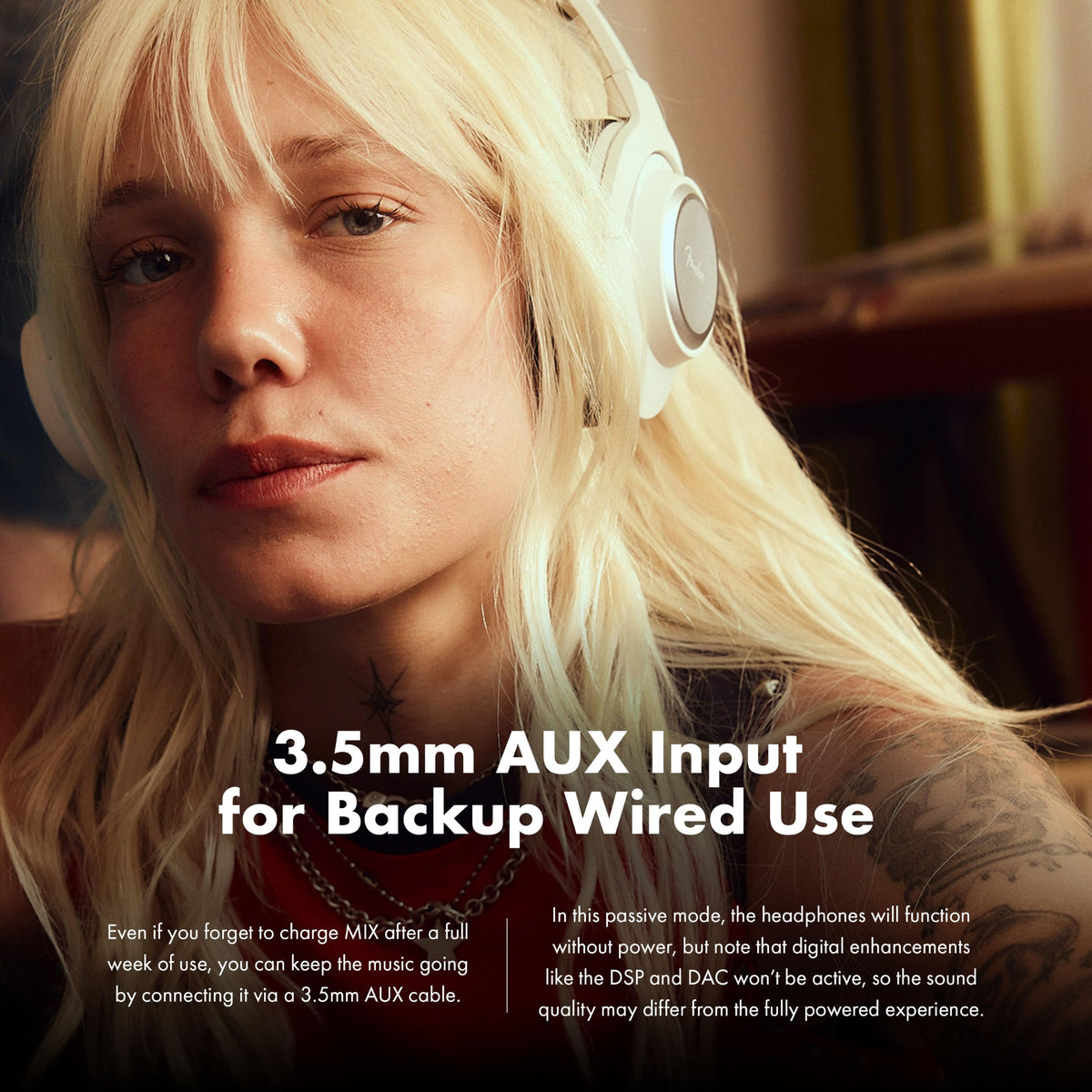 Fender Audio Mix Over Ear Wireless Headphones w/Active Noise Cancellation