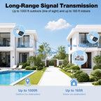 VTimes Smart Home Security Camera System Wireless Outdoor with Monitor