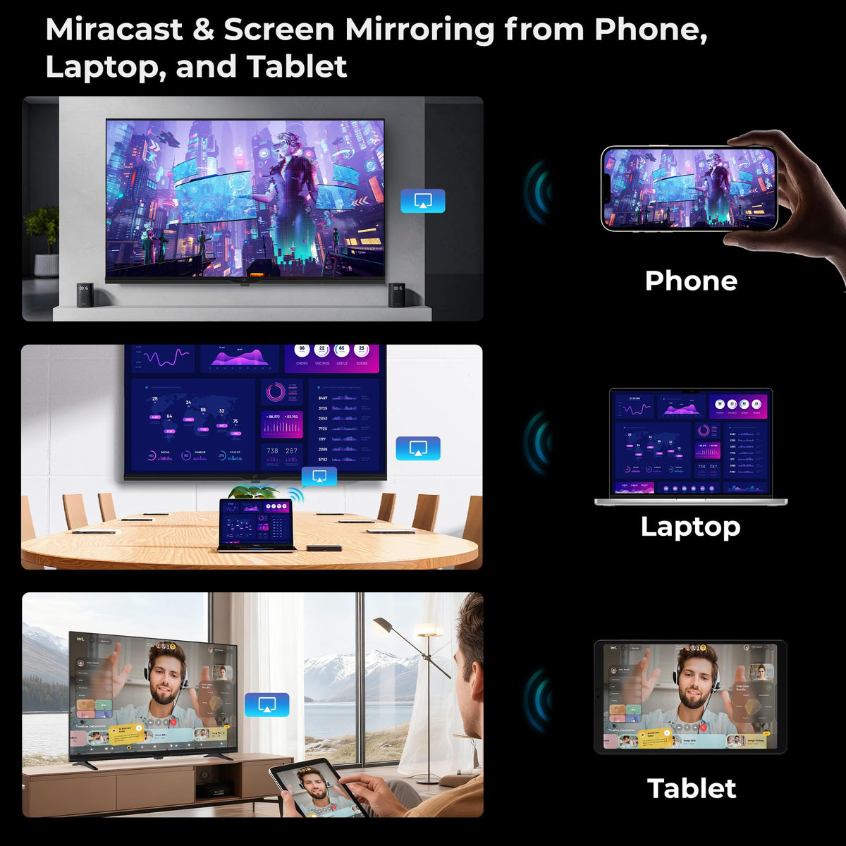 FPD 32 Inch Smart TV 720p HD Powered by Tizen OS Flat Screen Television
