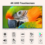 Interactive Smart Board for Classroom, 55” 8+128 GB Electronic Digital Whiteboard Built-in Google EDLA-Certified Android 14 OS - 4K Touchscreen Smartboard for Home Office School Studio Display