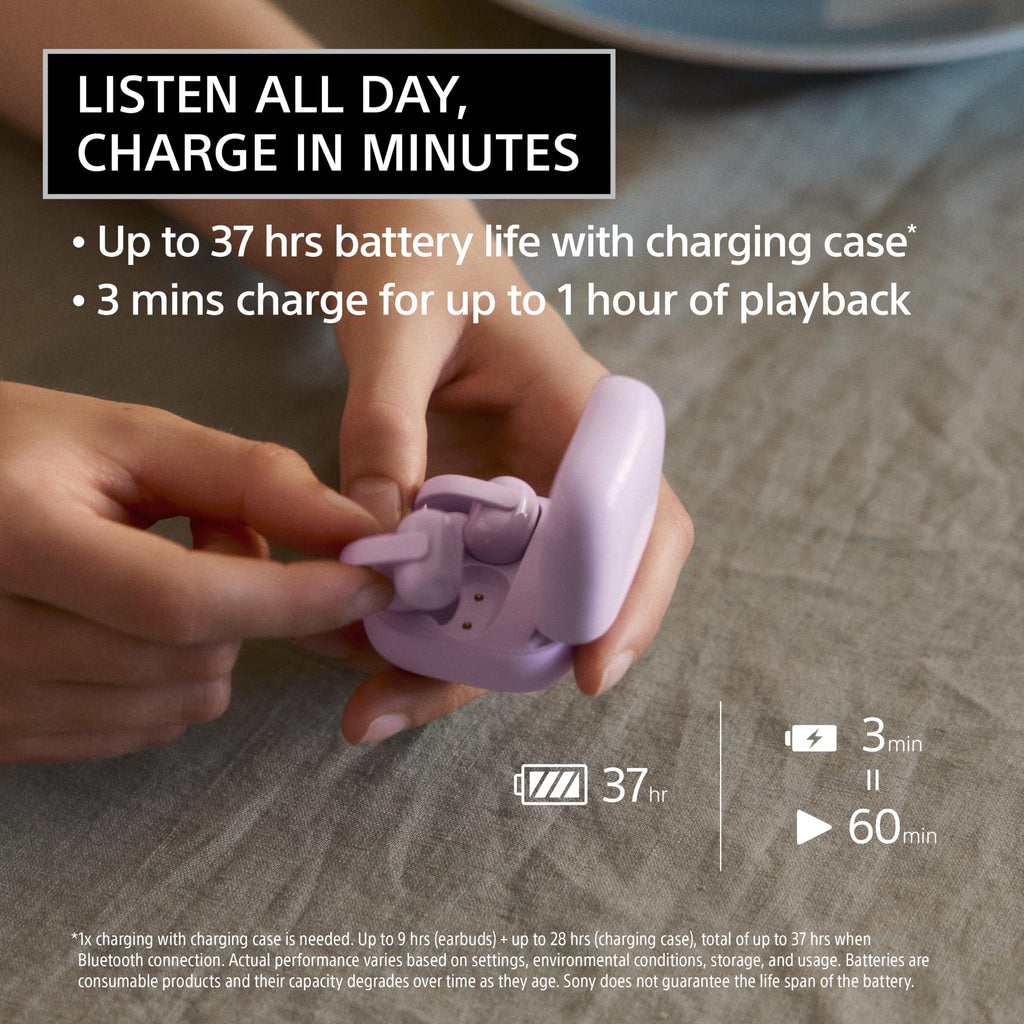Sony LinkBuds Clip Open-Ear Truly Wireless Earbuds Clip-On Design, Black