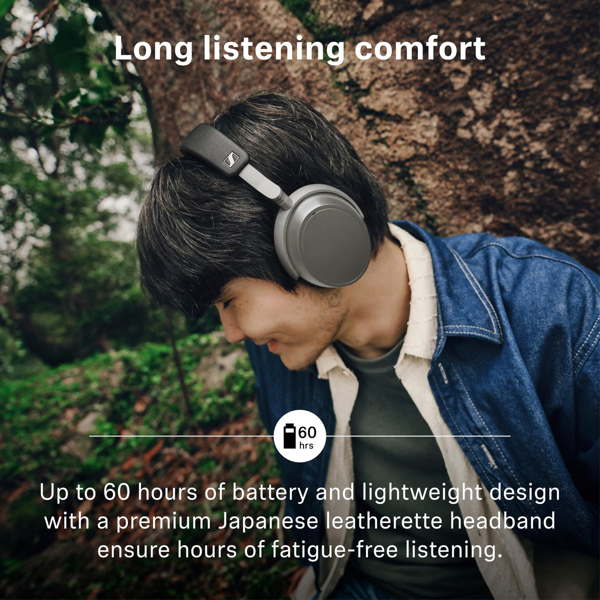 Sennheiser HDB 630 Wireless Headphones incl. Hi-Res BT Dongle, Lunar Silver