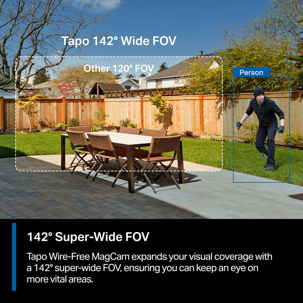 Tapo MagCam 2K+ Security Camera Wireless Outdoor, Battery, C425(2-Pack)
