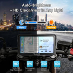 Carpuride W602 6.25" Motorcycle CarPlay Android Auto Screen GPS Navigation