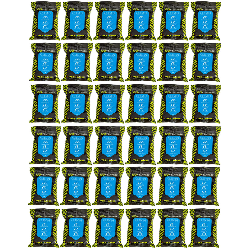 Fortress Electronic Wipes (25 ct, Pack of 72) Screen Cleaner Wipes for Tech