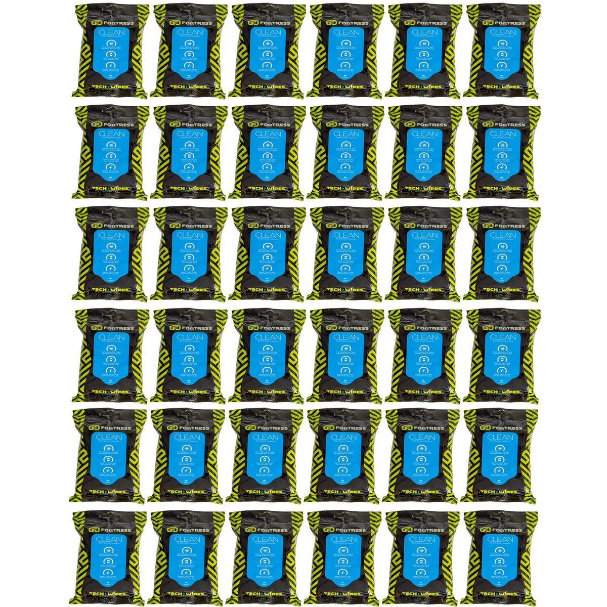 Fortress Electronic Wipes (25 ct, Pack of 72) Screen Cleaner Wipes for Tech