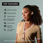 Sony LinkBuds Clip Open-Ear Truly Wireless Earbuds Clip-On Design, Black