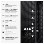 Hisense 55" U7 Mini-LED ULED 4K UHD Best Premium Gaming HDR Smart Fire TV (55U7SF, 2026 New) - Hi-QLED, Native 165Hz, VRR 330, Dolby Vision IQ · Atmos, IMAX Enhanced, Anti-Reflection, 2.1.2 Ch, Alexa+