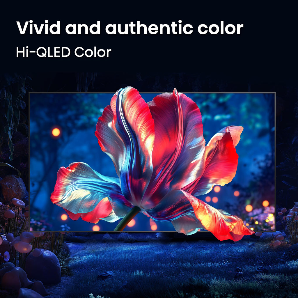 Hisense 50" Class E6SR Series Hi-QLED 4K UHD Smart Roku TV (50E6SR, 2026 Model) - Dolby Vision, Game Mode Plus, VRR, ALLM, DTS Virtual:X, Apple AirPlay, Compatible with Alexa and Google Assistant