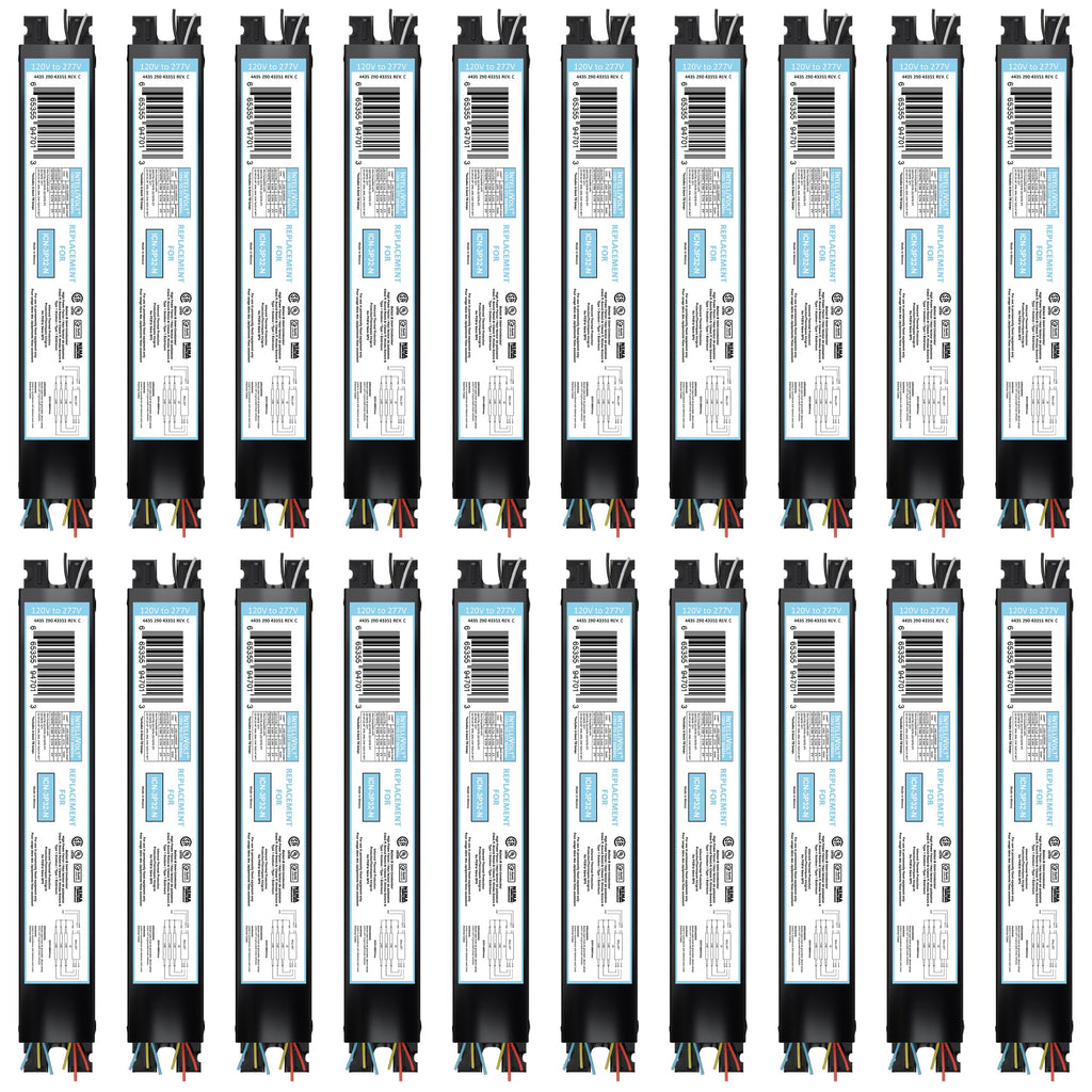 10 Pack 4 Lamp T8 Ballast, Replacement for ICN-4P32-N or SC
