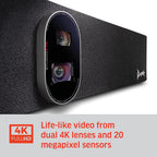Poly - Studio X70 Video Bar for Large Conference Rooms Poly (Plantronics + Polycom) - Premium 4K Audio & Video Conferencing Solution - Camera, Speakers, & Microphones - Works w/Teams, Zoom (Certified)